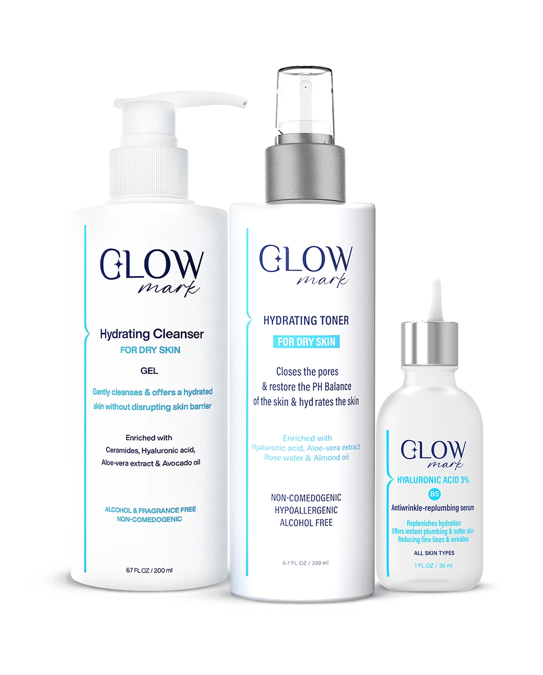 3 steps Glowmark Daily Routine for Dry skin