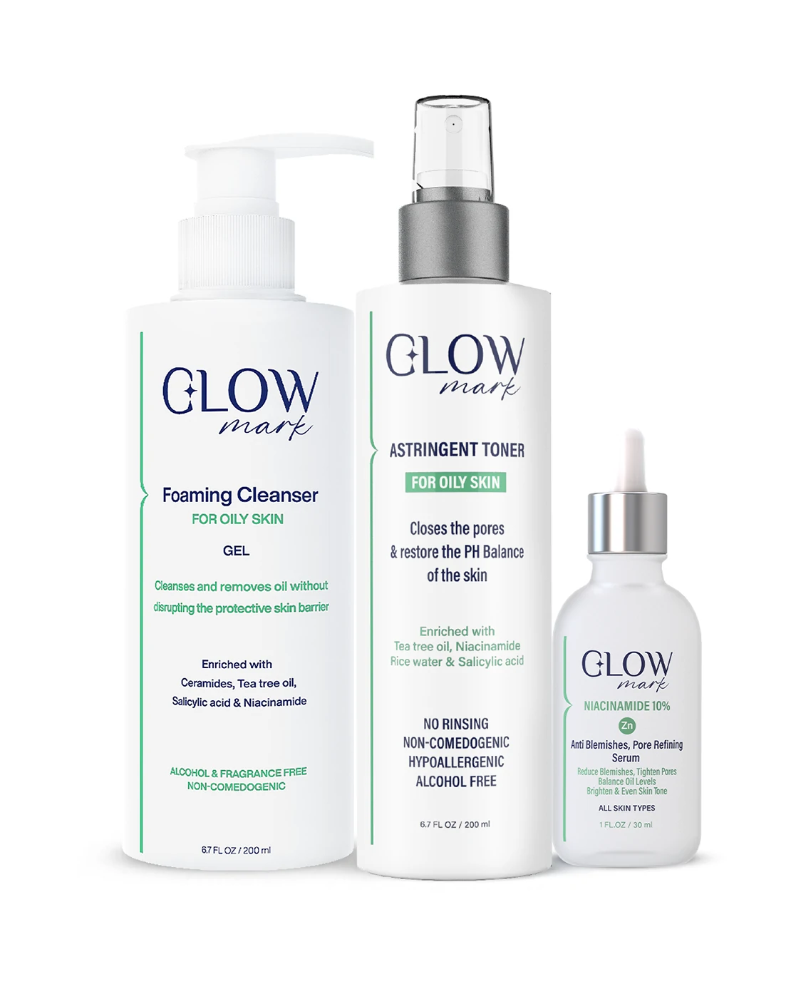 3 steps Glowmark Daily Routine for Oily skin