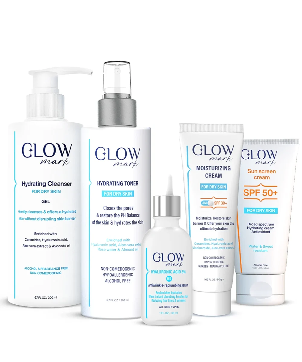 5 steps Glowmark Daily Routine for Dry skin